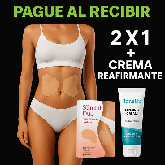 🍎SLIM FIT DUO: PARCHES QUEMADORES DE GRASA + CREMA REAFIRMANTE